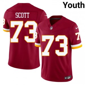Commanders Trent Scott #73 Youth Durable Football Embroidery Jersey - Burgundy Edition 70407179