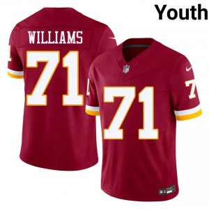 Washington Trent Williams #71 Youth Pro Cut Football Embroidery Jersey - Burgundy Edition 66575579