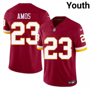 Washington Commanders Trey Amos #23 Youth Durable Football Embroidery Jersey - Burgundy Edition 81096870