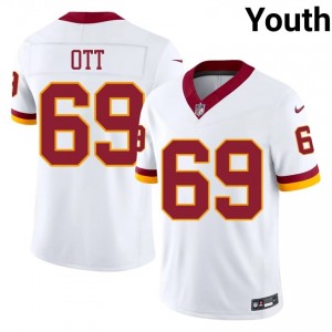 Tyler Ott Washington Commanders #69 Youth Elite Thread Football Stitched Jersey - White Edition 60481549