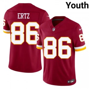 WAS Commanders Zach Ertz #86 Youth Player Football Embroidery Jersey - Burgundy Edition 26491966