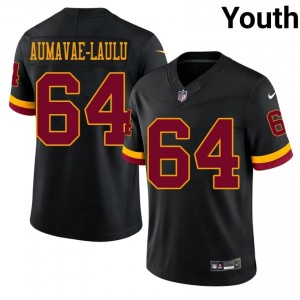 #64 Malaesala Aumavae-Laulu WAS Youth Premium Football Stitch Jersey - Black Edition 30018852
