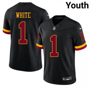 #1 Rachaad White Washington Youth Player Football Sewn Jersey - Black Edition 30800095